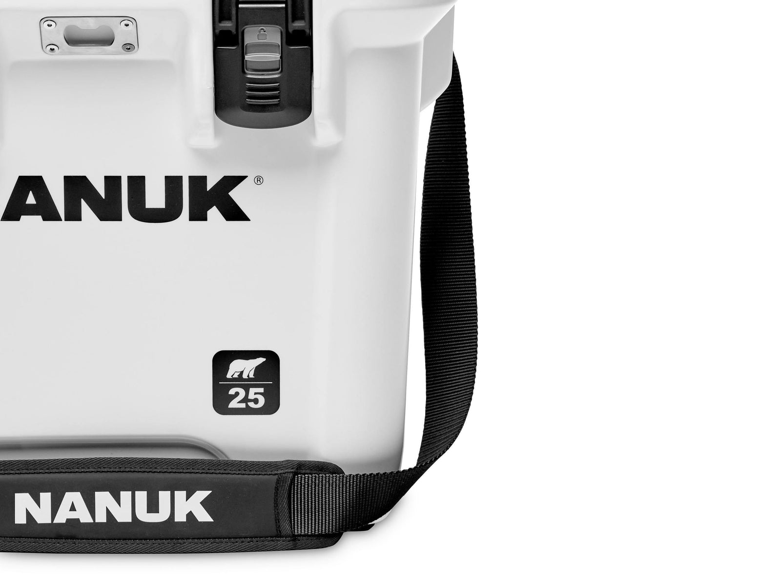 Nanuk branded cooler bag with visible branding on a white background
