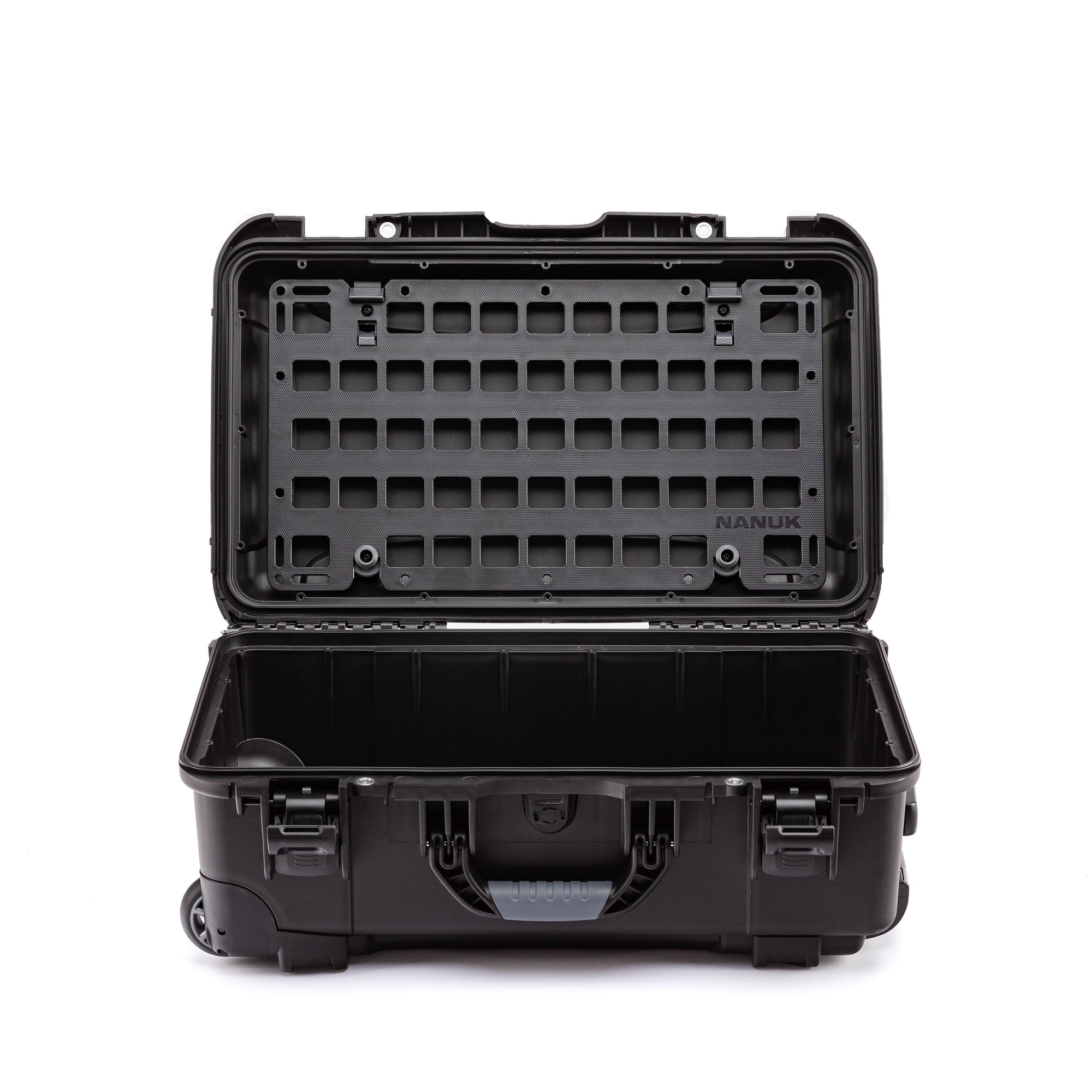 Nanuk 935 Molle System front view installed in a empty Nanuk 935 case Nanuk 935 Molle System front view installed in a empty Nanuk 935 case