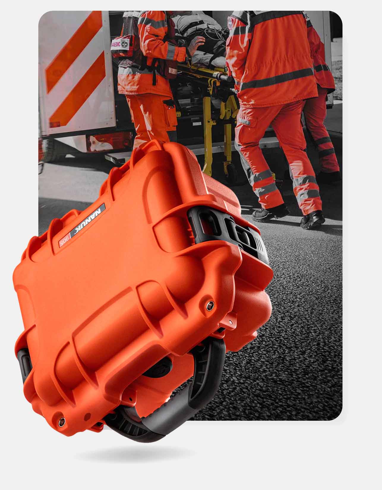 NANUK indestructible cases safeguard fragile, sophisticated equipment from the repeated blows, drops and shocks that happen during emergencies.
