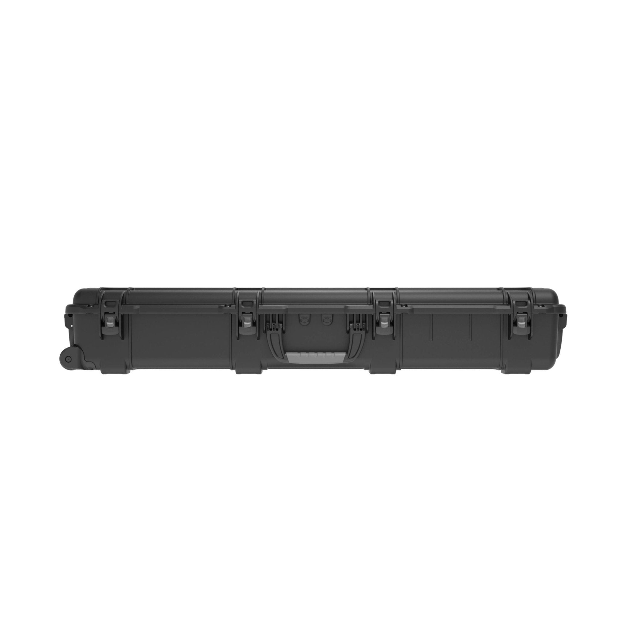Black protective case on a white background Black protective case on a white background