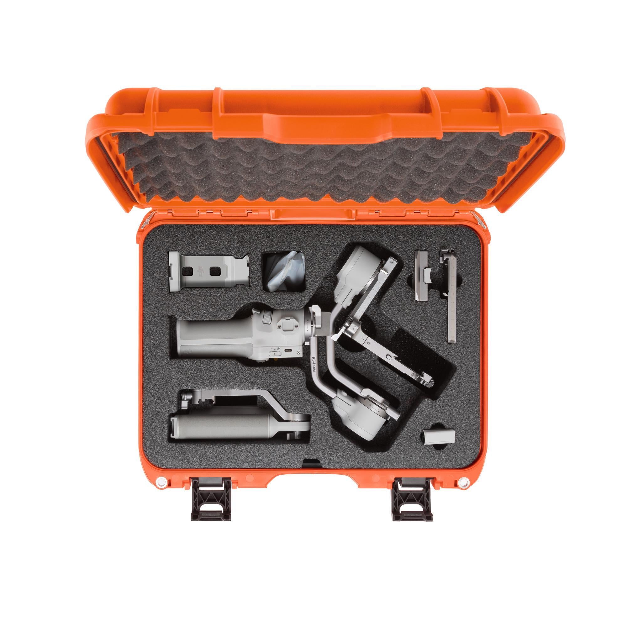 NANUK 920 Ronin S4 Mini Orange top view with stabilizer insde