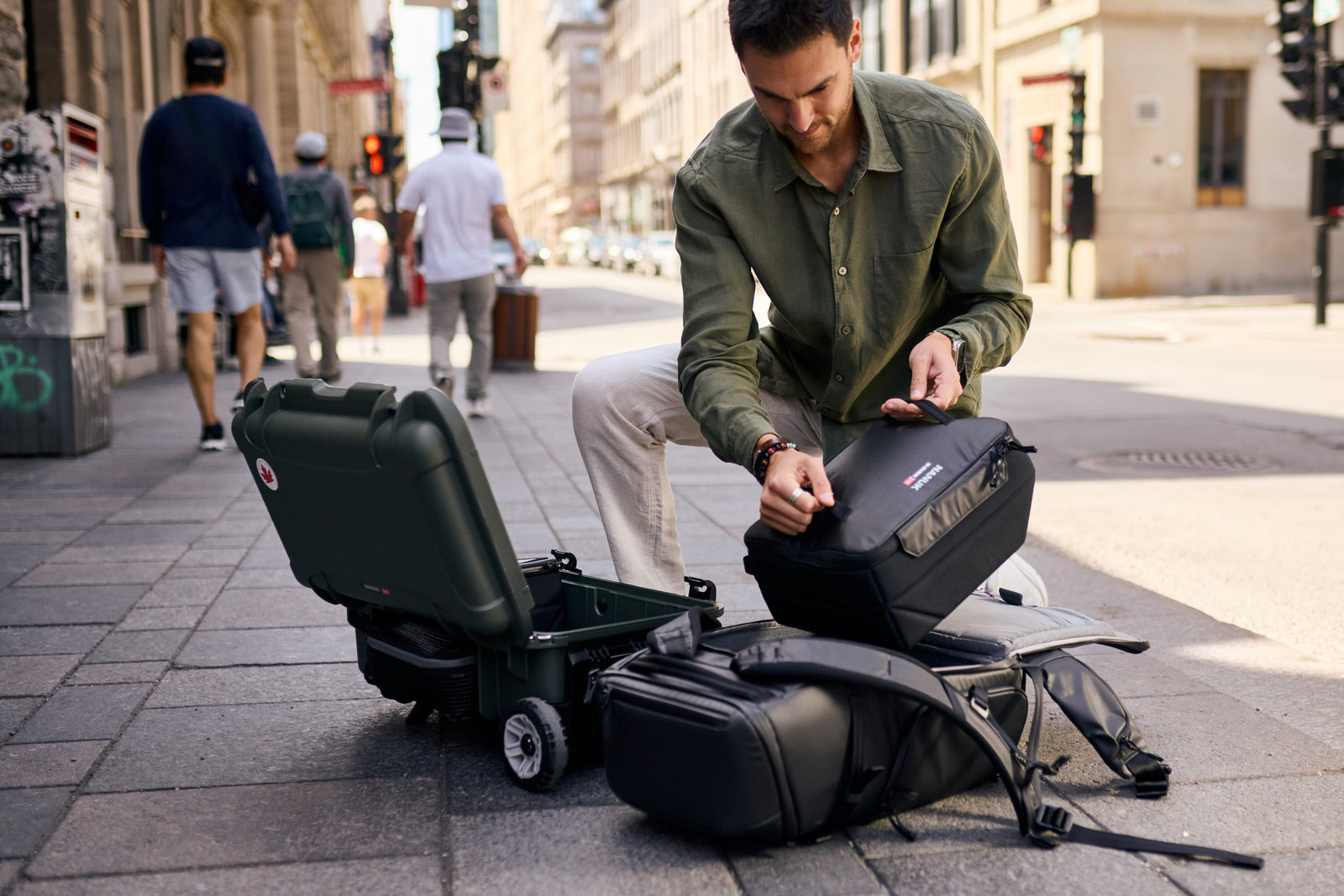 The N-CUBIK 13M easily transitions from a NANUK case to a backpack, ensuring your gear is always protected and accessible on the go.