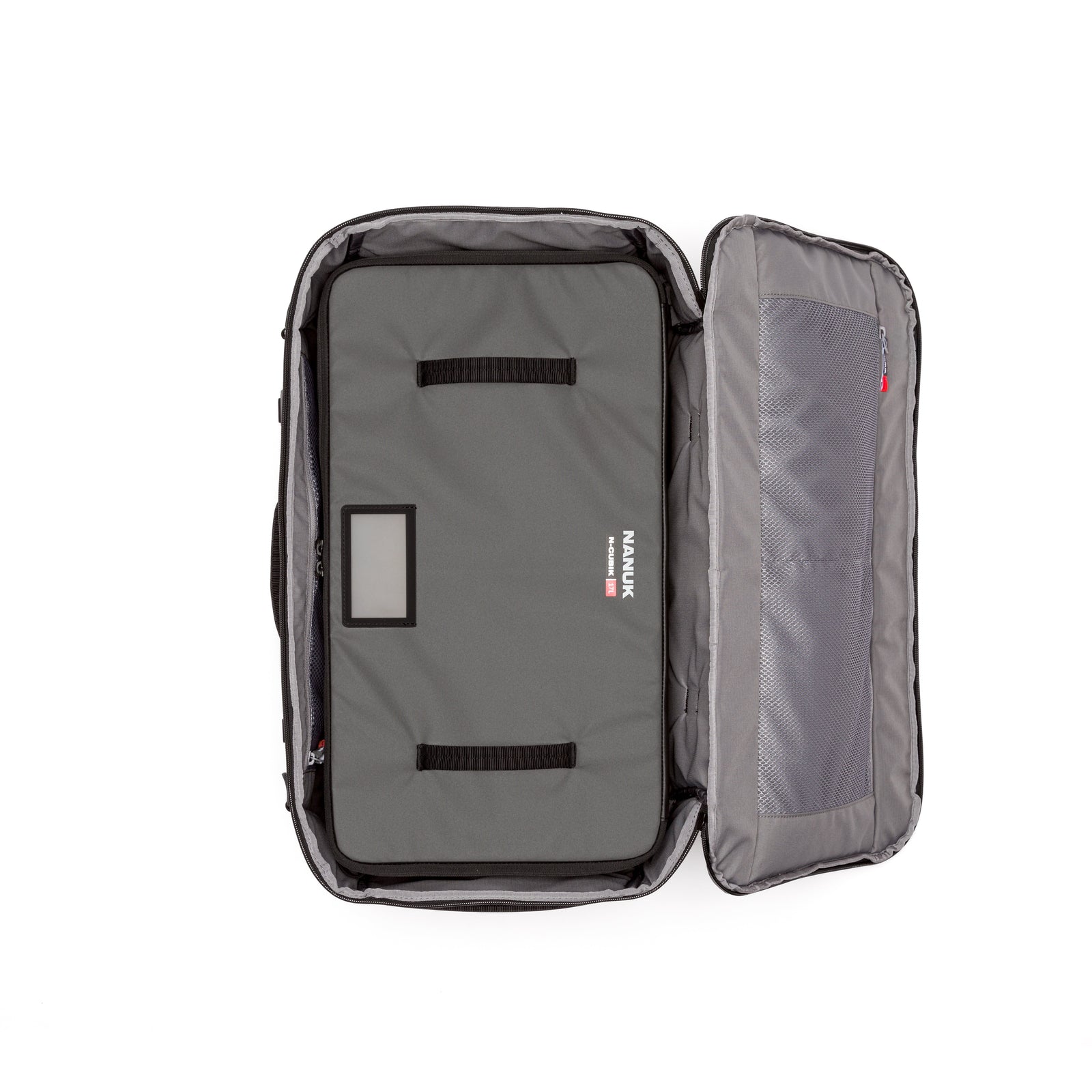 Nanuk N-PVD 40L opened with the 17L N-Cubik inside