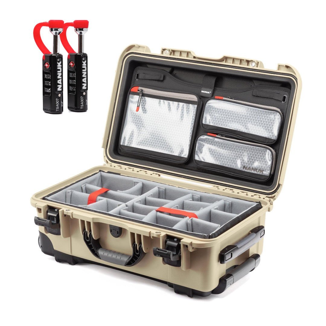 NANUK 935 Pro Photo Kit + 2 TSA Locks — Rolling Camera Case Bundle