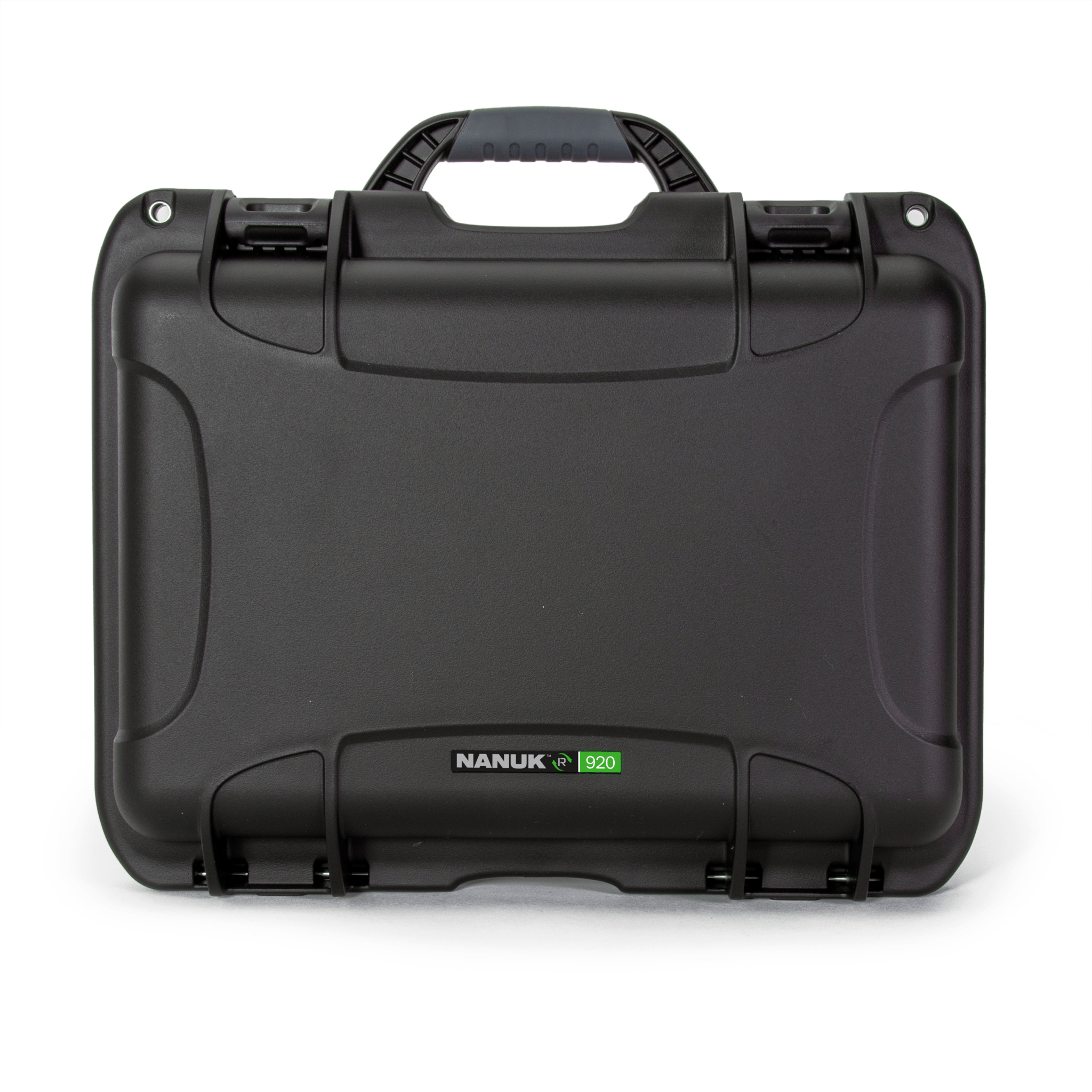 Nanuk-R case in recyle resin Black front view