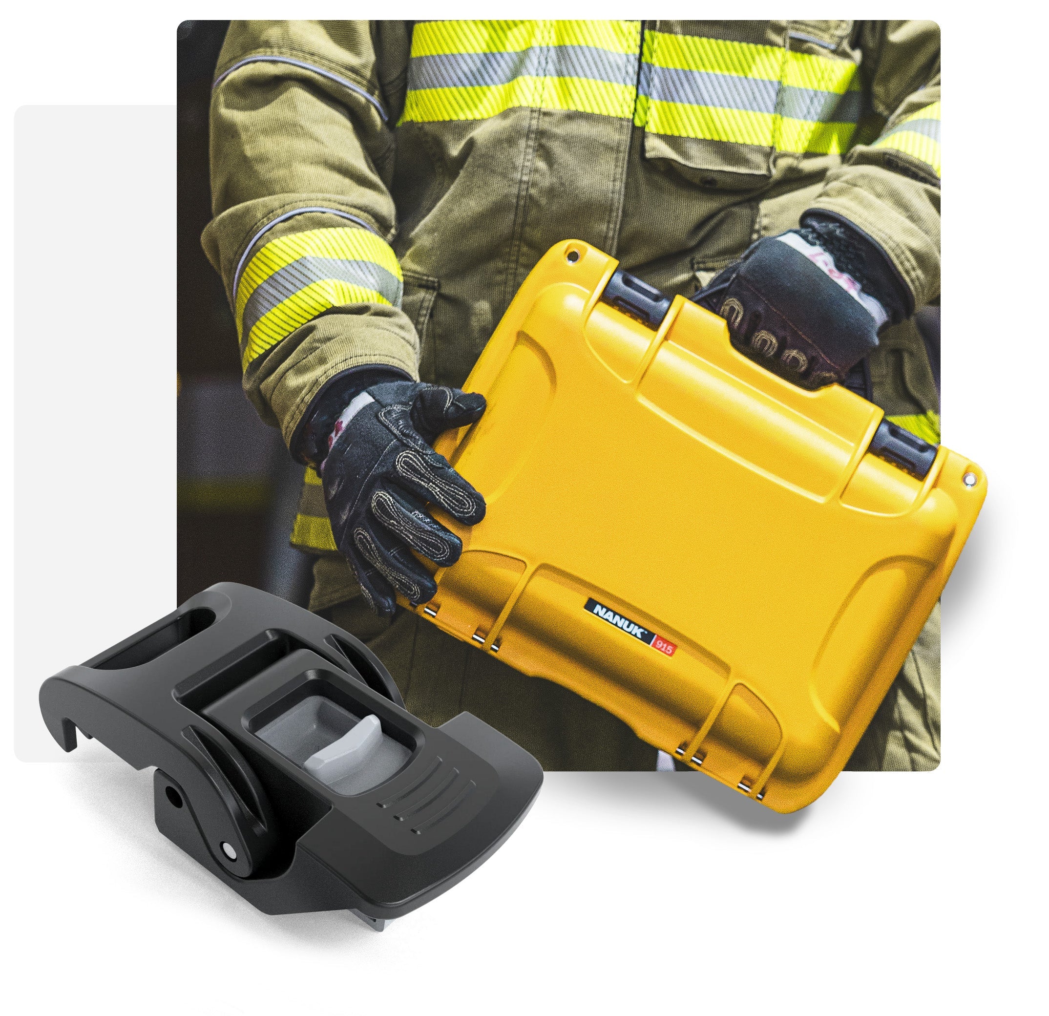 Nanuk hard cases feature easy-to-use latches and ergonomic designs, enabling workers to quickly access their tools, even when wearing gloves, without struggling or wasting time.