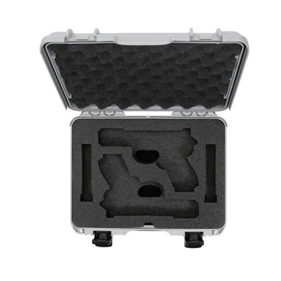 NANUK 910 2UP Glock Gun valise-Fusil valise-Argent-NANUK