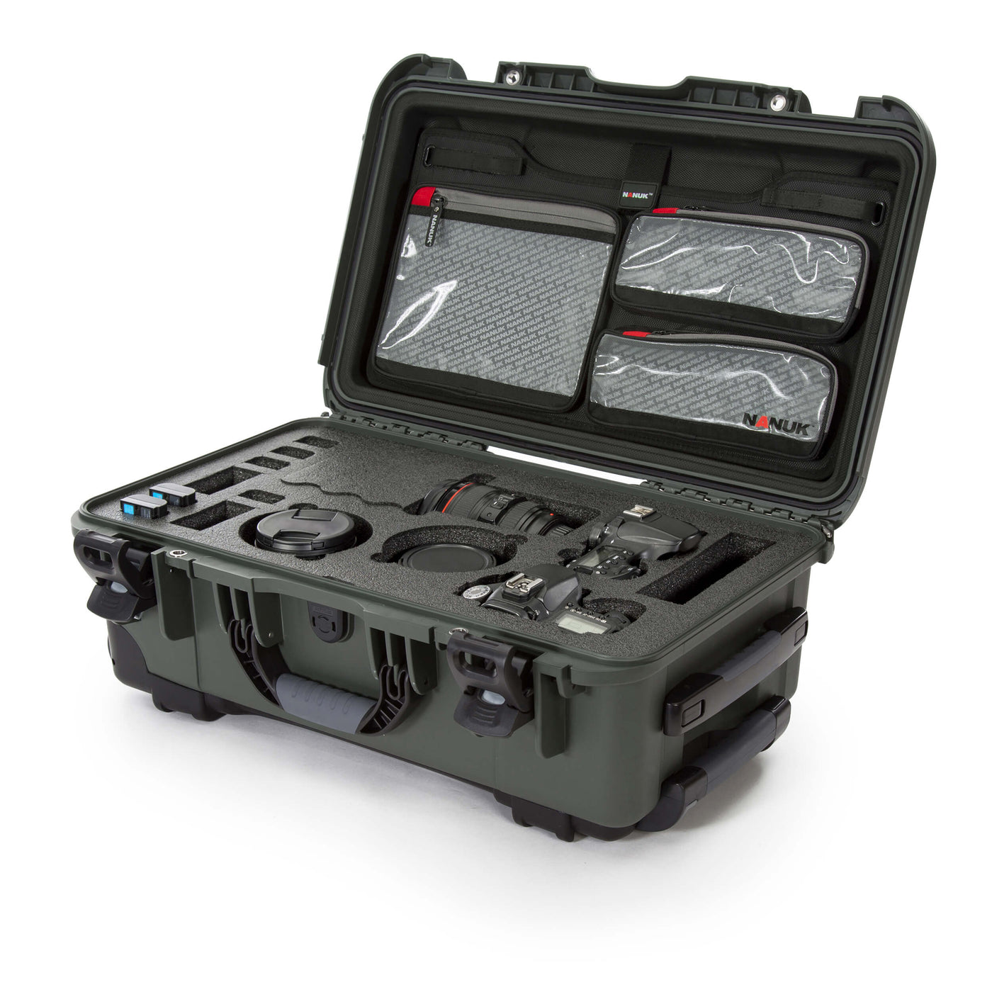 NANUK 935 DSLR Camera Case-Camera Case-Olive-Lid Organizer-NANUK